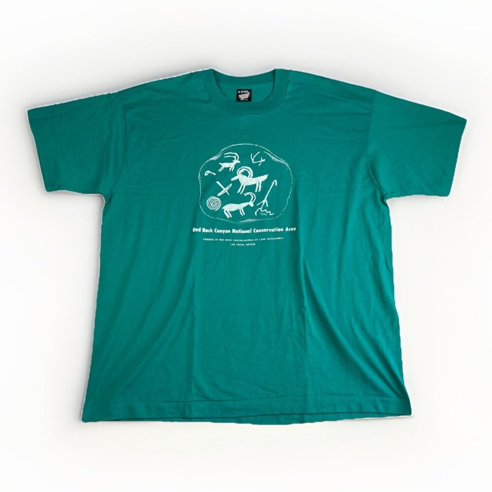 Red Rock Canyon National Conservation BLM Las Vegas Men XXL USA MADE T-shirt